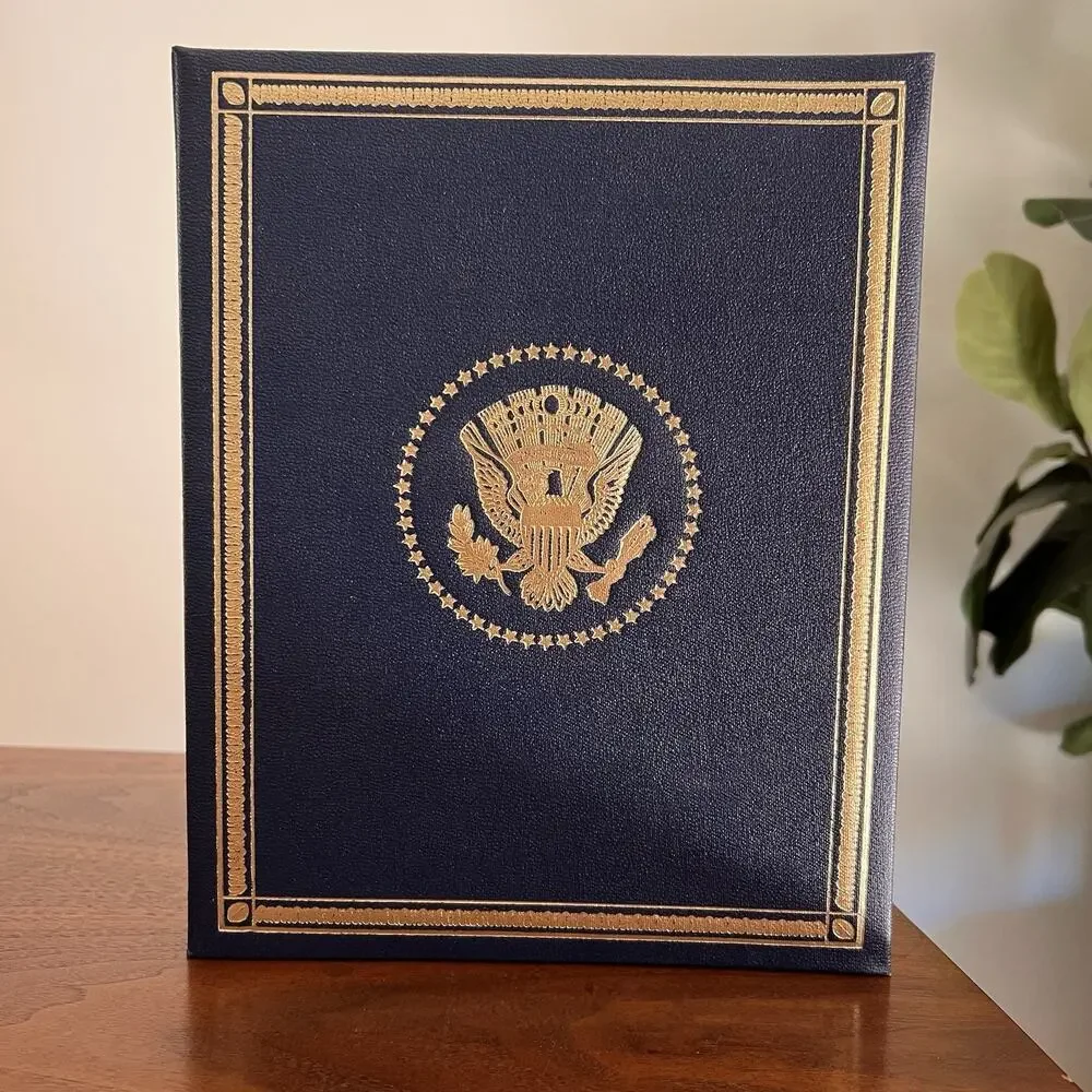 1970 Franklin Mint Presidential Commemorative Medals Album Book Empty AMEX